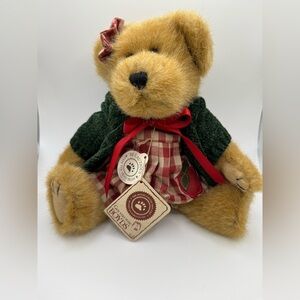 Boyds Bears GALA APPLESMITH #917441 Green Sweater Red Apple Dress Retired Plush